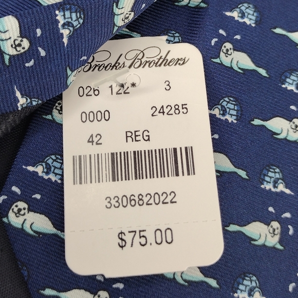 NWT Brooks Brother Makers Puro Silk Tie - Picture 10 of 12